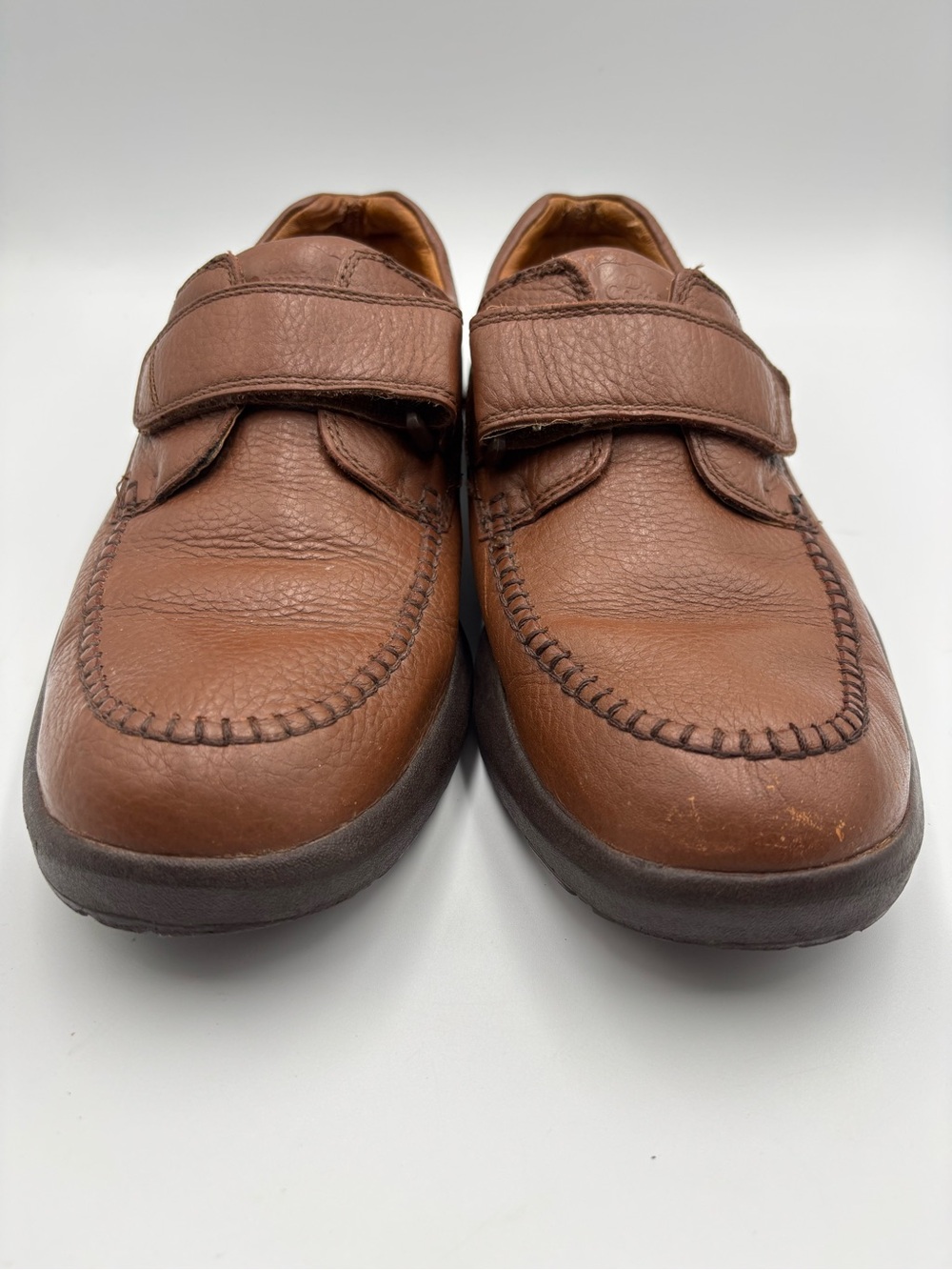 Dr. Comfort Scott Men’s Size 11M Brown Leather Diabetic Shoes #9020 Hook & Loop